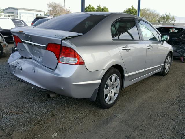 19XFA1E58AE054396 - 2010 HONDA CIVIC LX SILVER photo 4