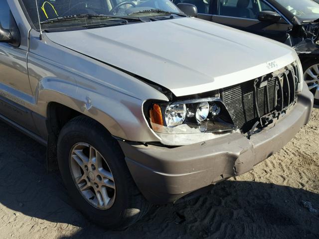 1J4GX48S84C197246 - 2004 JEEP GRAND CHER GRAY photo 9