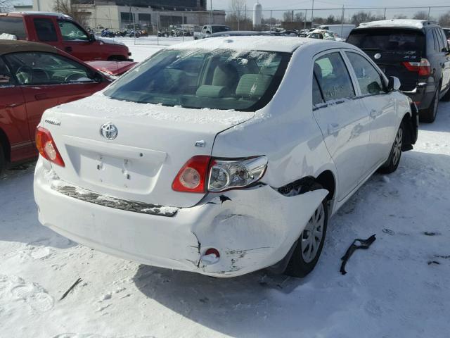 2T1BU40E89C127193 - 2009 TOYOTA COROLLA BA WHITE photo 4