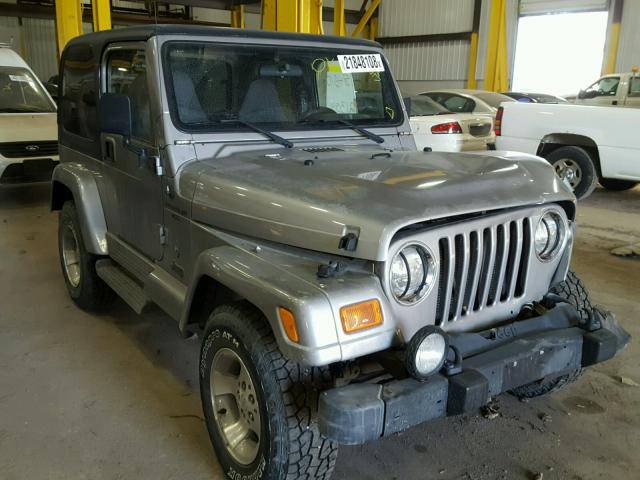 1J4FA49S51P344011 - 2001 JEEP WRANGLER / GRAY photo 1