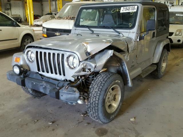 1J4FA49S51P344011 - 2001 JEEP WRANGLER / GRAY photo 2