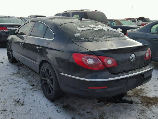 WVWNL7AN2AE503467 - 2010 VOLKSWAGEN CC SPORT BLACK photo 3