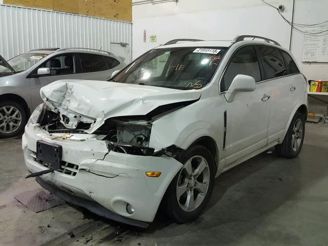 3GNAL4EK1DS608211 - 2013 CHEVROLET CAPTIVA LT WHITE photo 2