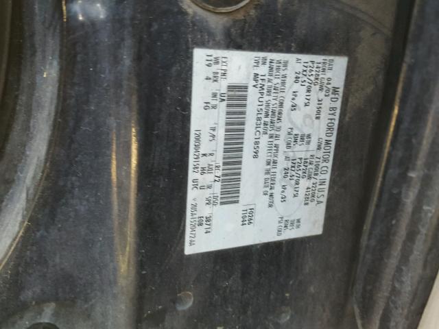 1FMPU15L83LC18598 - 2003 FORD EXPEDITION BLACK photo 10