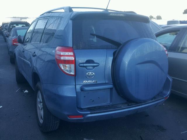 2T3ZF4DV7BW100341 - 2011 TOYOTA RAV4 BLUE photo 3