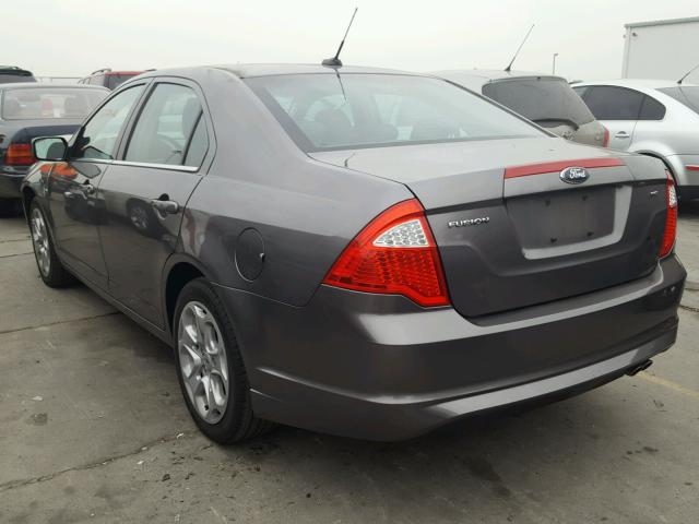 3FAHP0HA6AR337694 - 2010 FORD FUSION SE GRAY photo 3