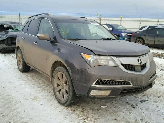 2HNYD2H76BH004681 - 2011 ACURA MDX ADVANC GRAY photo 1