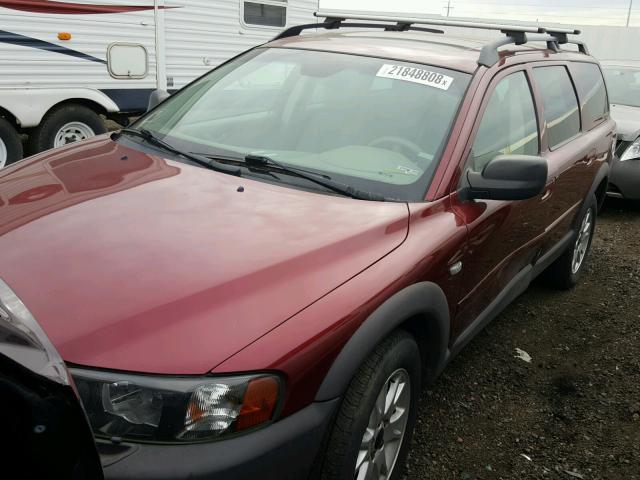 YV1SZ59H041155260 - 2004 VOLVO XC70 BURGUNDY photo 2