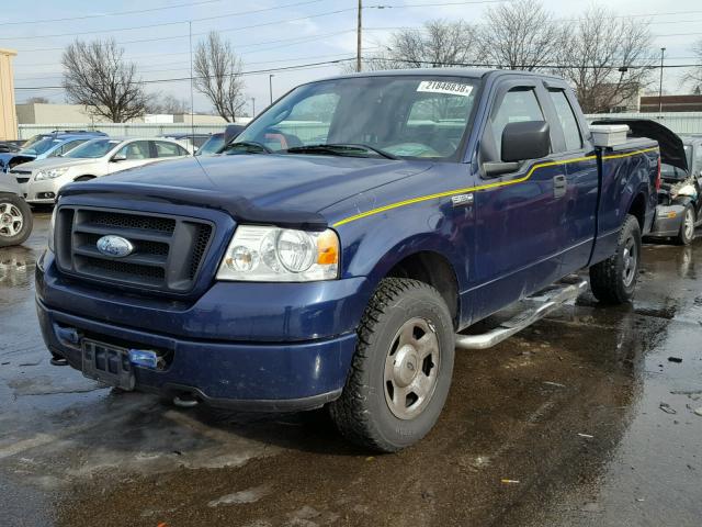 1FTRX14W78FA25087 - 2008 FORD F150 BLUE photo 2