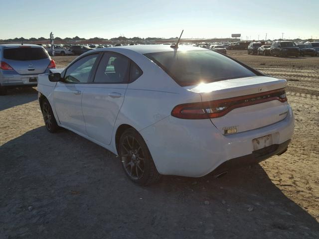 1C3CDFBA2DD197413 - 2013 DODGE DART SXT WHITE photo 3