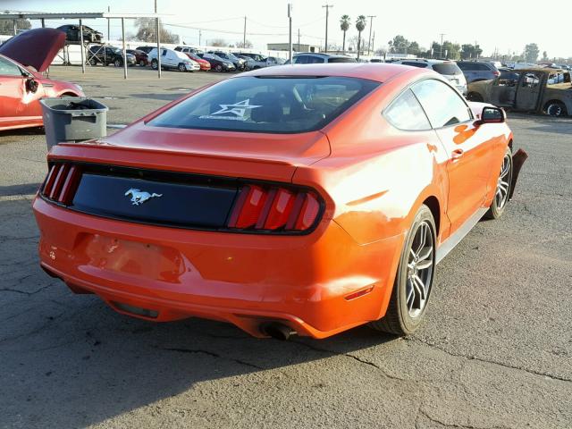 1FA6P8TH0G5222708 - 2016 FORD MUSTANG ORANGE photo 4