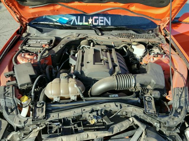 1FA6P8TH0G5222708 - 2016 FORD MUSTANG ORANGE photo 7