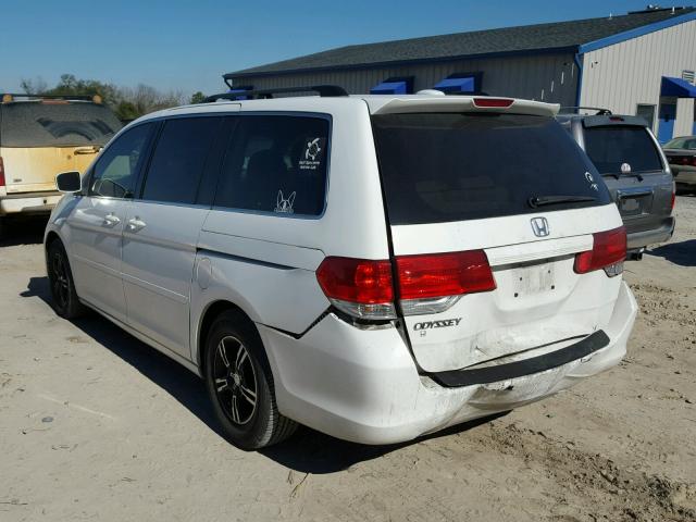 5FNRL38678B406153 - 2008 HONDA ODYSSEY EX WHITE photo 3