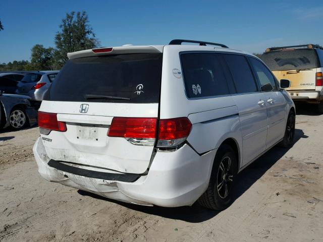 5FNRL38678B406153 - 2008 HONDA ODYSSEY EX WHITE photo 4