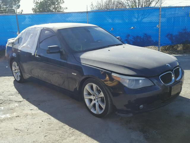 WBANB33545B114844 - 2005 BMW 545 I BLUE photo 1