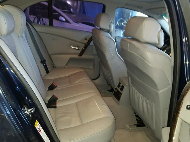 WBANB33545B114844 - 2005 BMW 545 I BLUE photo 6