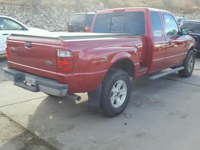 1FTZR45E84PB31408 - 2004 FORD RANGER SUP RED photo 4