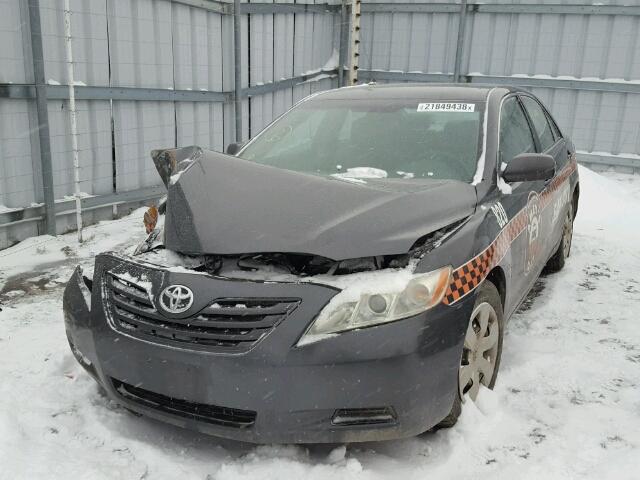 4T1BE46K78U222819 - 2008 TOYOTA CAMRY CE GRAY photo 2