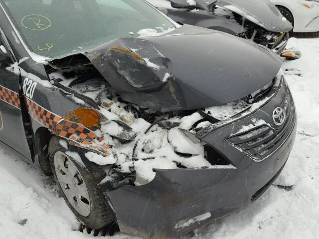 4T1BE46K78U222819 - 2008 TOYOTA CAMRY CE GRAY photo 9