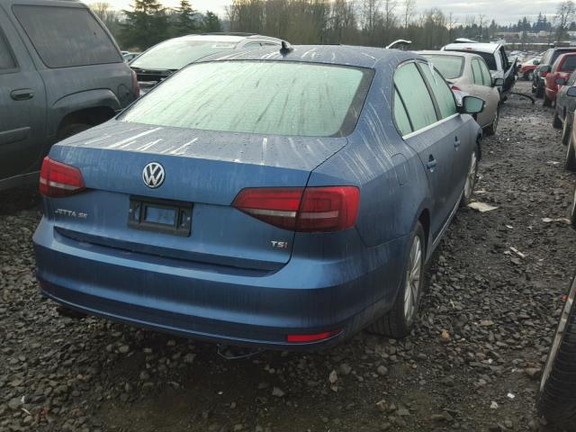 3VWD67AJXGM351874 - 2016 VOLKSWAGEN JETTA SE BLUE photo 4