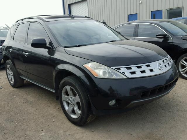 JN8AZ08T54W217575 - 2004 NISSAN MURANO SL BLACK photo 1