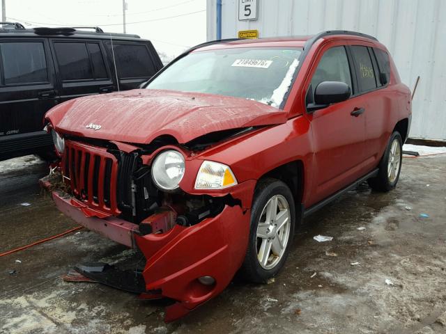 1J8FF57W57D142551 - 2007 JEEP COMPASS LI RED photo 2