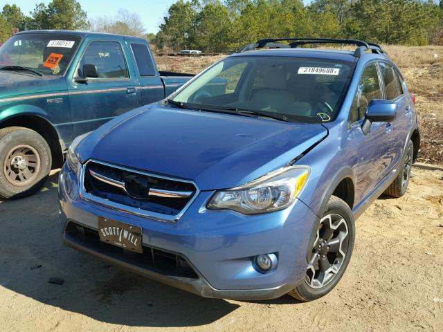 JF2GPACC7E8227184 - 2014 SUBARU XV CROSSTR BLUE photo 2