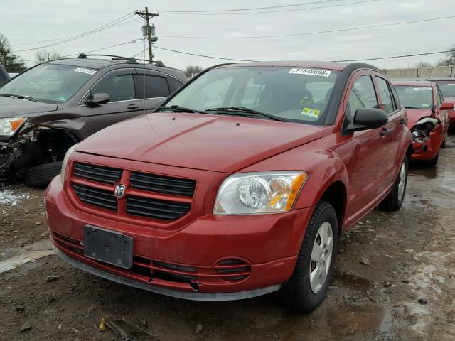 1B3HB28B97D134296 - 2007 DODGE CALIBER RED photo 2