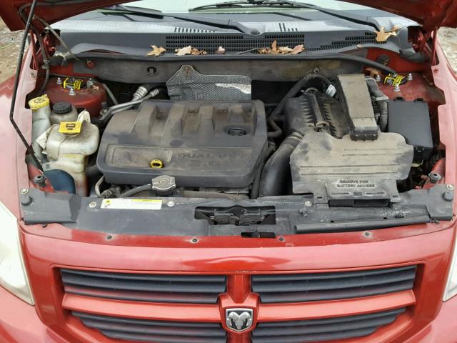 1B3HB28B97D134296 - 2007 DODGE CALIBER RED photo 7