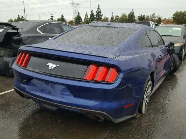 1FA6P8TH3G5274916 - 2016 FORD MUSTANG BLUE photo 4