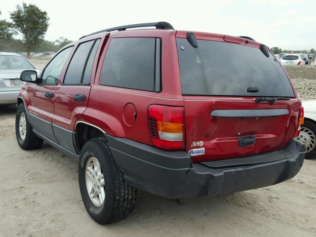 1J4GX48S53C581435 - 2003 JEEP GRAND CHER RED photo 3