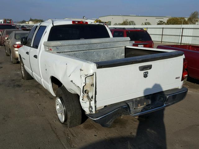 1D7HA18N07S221771 - 2007 DODGE RAM 1500 S WHITE photo 3