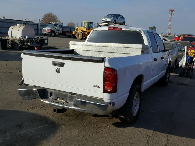 1D7HA18N07S221771 - 2007 DODGE RAM 1500 S WHITE photo 4