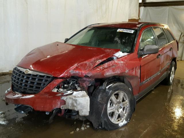 2A4GF48406R907660 - 2006 CHRYSLER PACIFICA RED photo 2