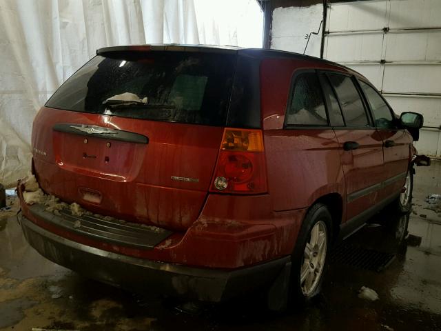 2A4GF48406R907660 - 2006 CHRYSLER PACIFICA RED photo 4