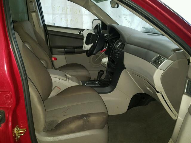 2A4GF48406R907660 - 2006 CHRYSLER PACIFICA RED photo 5