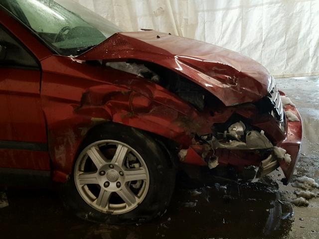 2A4GF48406R907660 - 2006 CHRYSLER PACIFICA RED photo 9