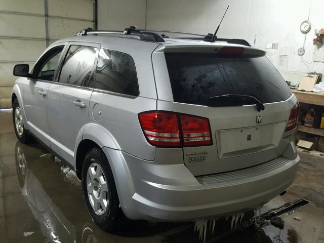 3D4PG4FB2AT180129 - 2010 DODGE JOURNEY SE SILVER photo 3