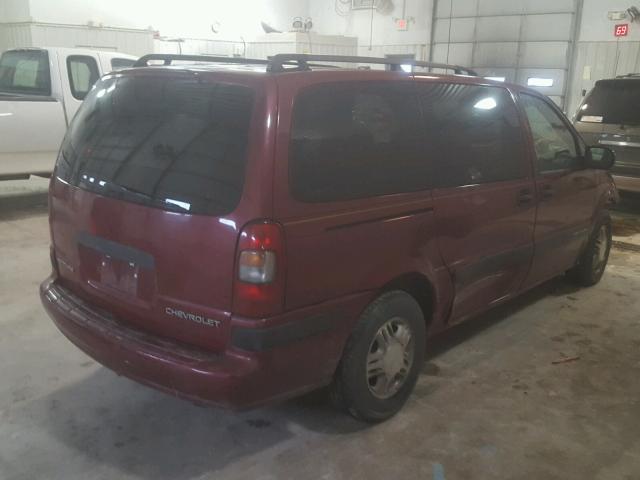 1GNDX03E54D103750 - 2004 CHEVROLET VENTURE MAROON photo 4