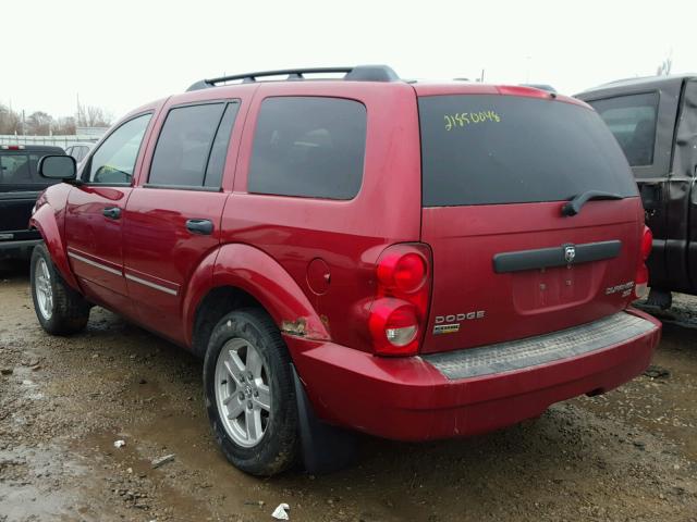 1D8HB48P39F710706 - 2009 DODGE DURANGO SL RED photo 3