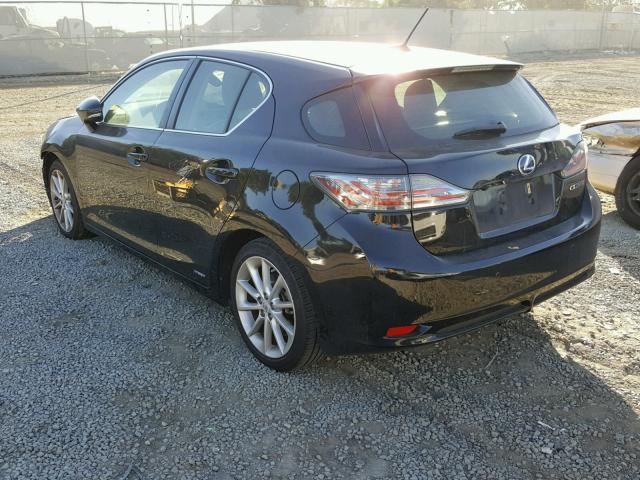 JTHKD5BH7D2156803 - 2013 LEXUS CT 200 BLACK photo 3