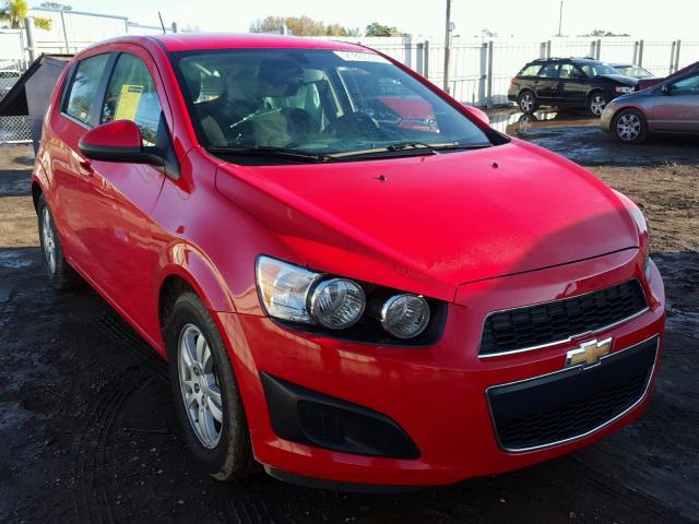 1G1JC6SHXF4108184 - 2015 CHEVROLET SONIC LT RED photo 1