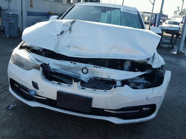 WBA8B9G58HNU51143 - 2017 BMW 330 I WHITE photo 9