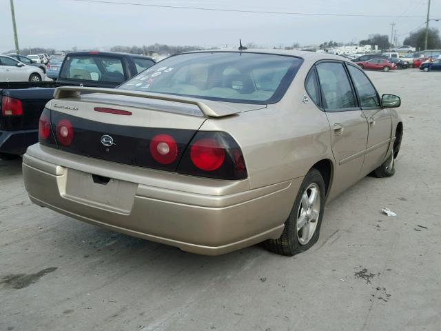 2G1WH52K559276923 - 2005 CHEVROLET IMPALA LS GOLD photo 4