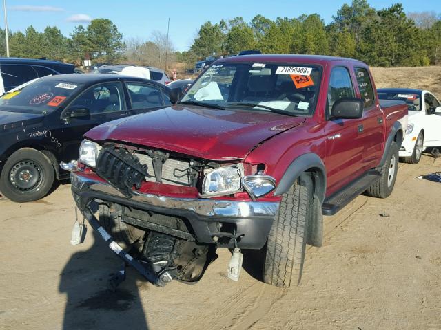 5TEGN92NX3Z271200 - 2003 TOYOTA TACOMA DOU RED photo 2