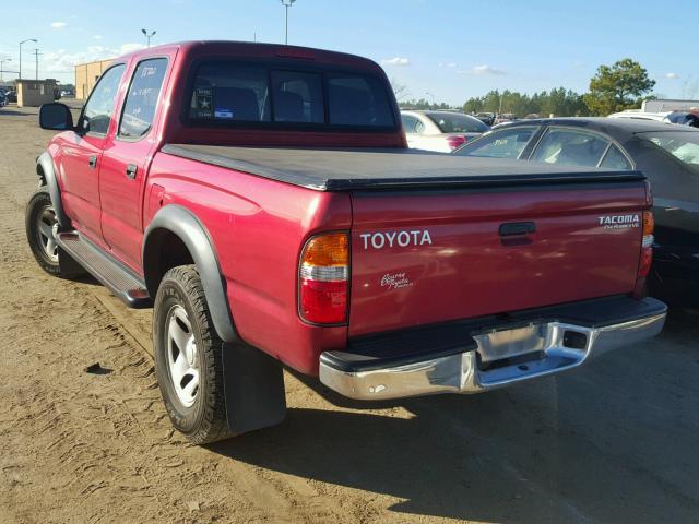 5TEGN92NX3Z271200 - 2003 TOYOTA TACOMA DOU RED photo 3