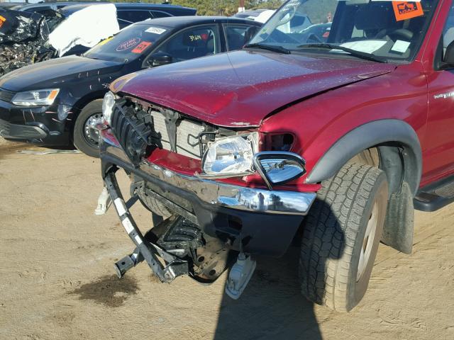 5TEGN92NX3Z271200 - 2003 TOYOTA TACOMA DOU RED photo 9