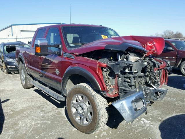 1FT8W3BT7FED53793 - 2015 FORD F350 SUPER BURGUNDY photo 1