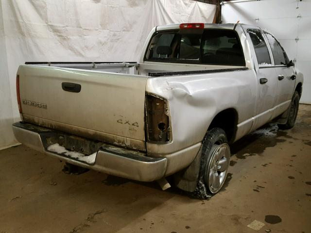 1D7HU18DX4S767925 - 2004 DODGE RAM 1500 S SILVER photo 4