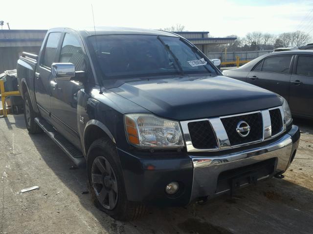 1N6AA07BX4N577679 - 2004 NISSAN TITAN XE GREEN photo 1